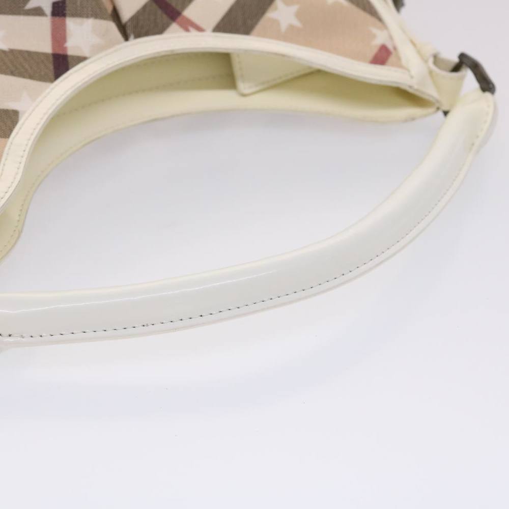 BURBERRY Nova Check Shoulder Bag PVC Leather Beige Auth yk7693B - Picture 7 of 16